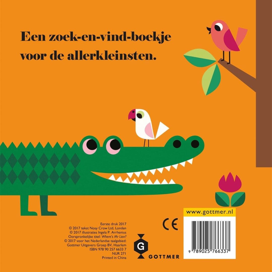 Gottmer kartonboek met flapjes leeuw waar ben je van Ingela p Arrhenius