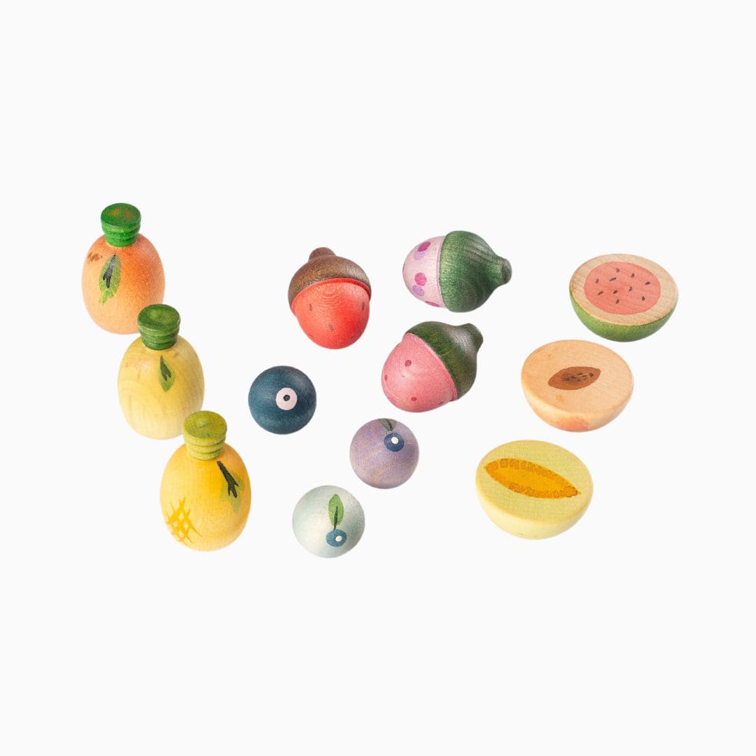 Grapat houten fruit loose parts