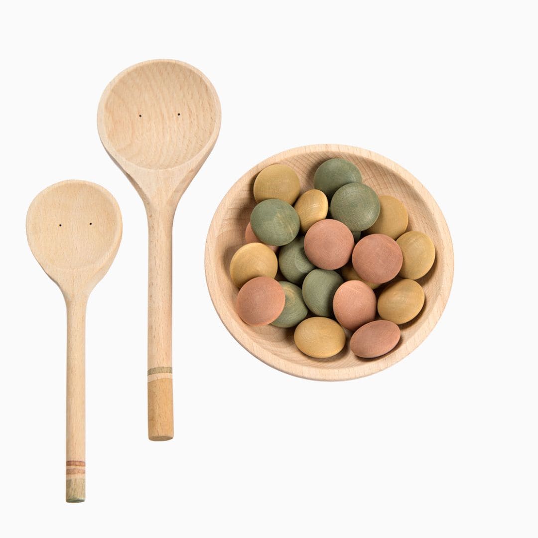 Grapat houten speelservies yummy