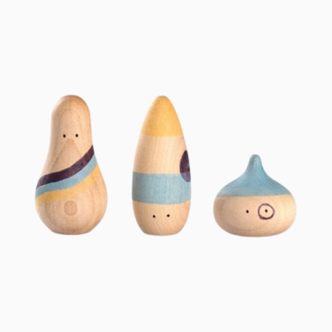 Grapat houten speelfiguren wow poppetjes