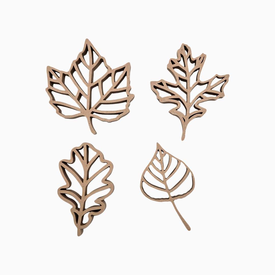 Grennn kinetisch zand vormpjes blaadjes