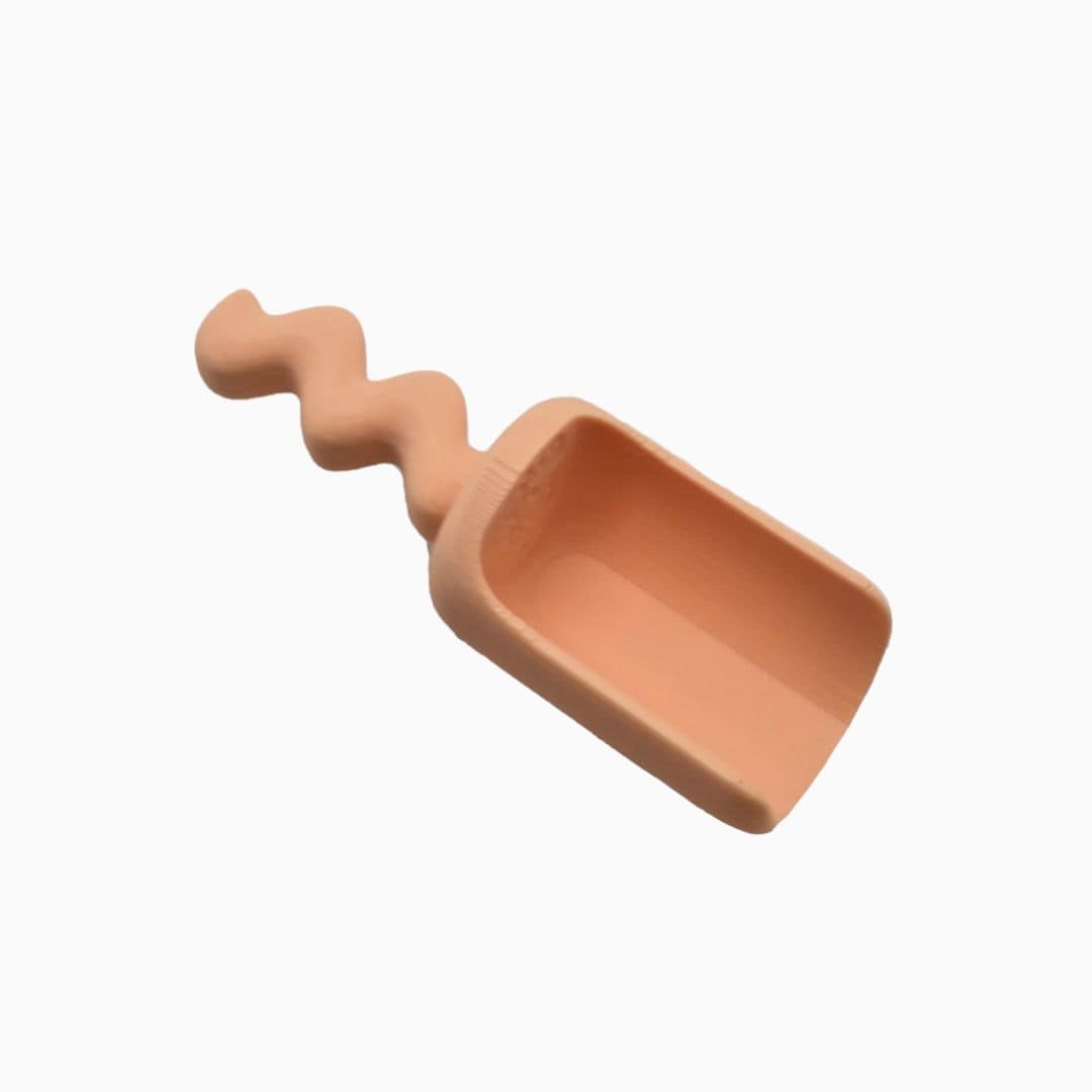 Grennn speelschep klein waves in de pastel kleur lichtoranje