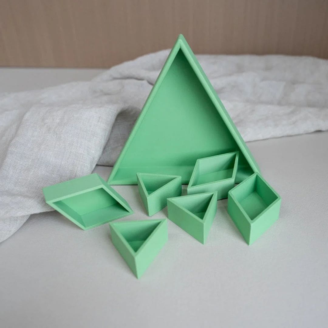 Grennn mandigo inlegdriehoek speelbak in de kleur groen