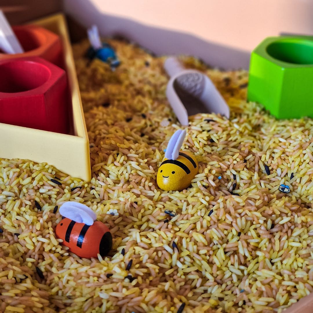 Grennn speelrijst bijenmix geel