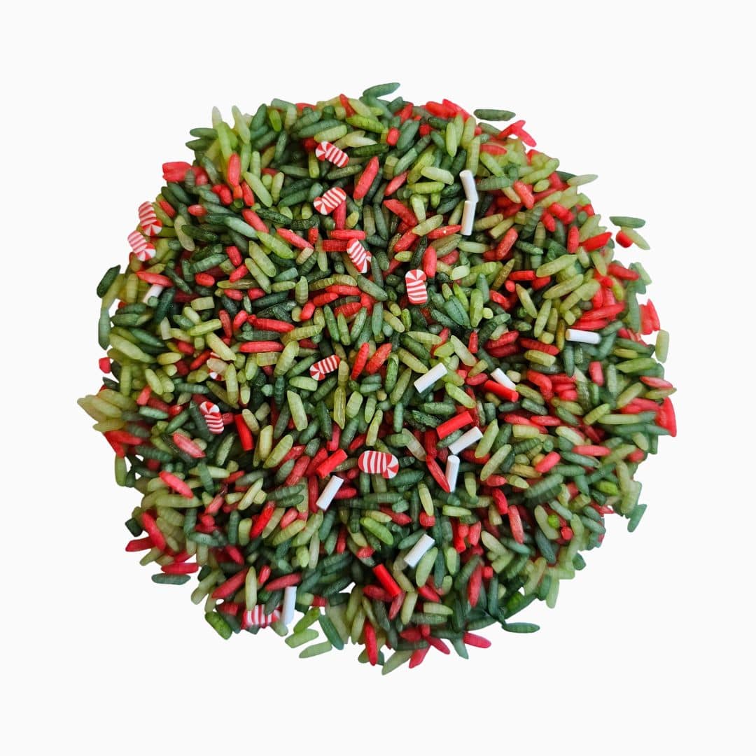 Speelrijst van Grennn in kerstkleuren