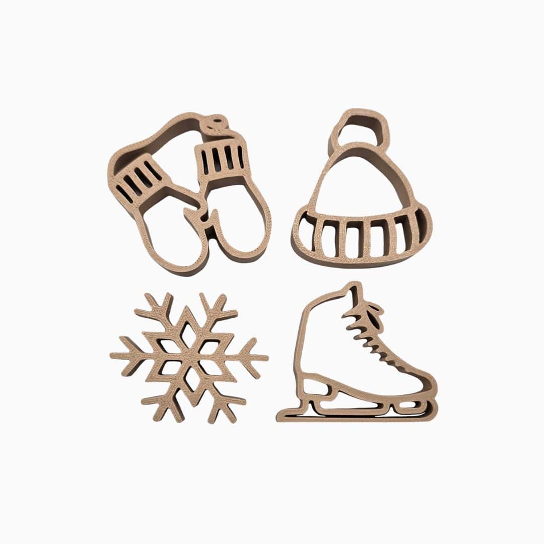 Grennn kinetisch zand vormpjes - winter