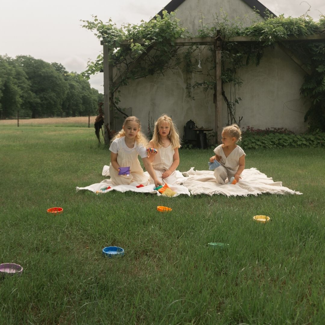 Grennn X Little Botanic Label 'wave' pittenzakjes pastel set