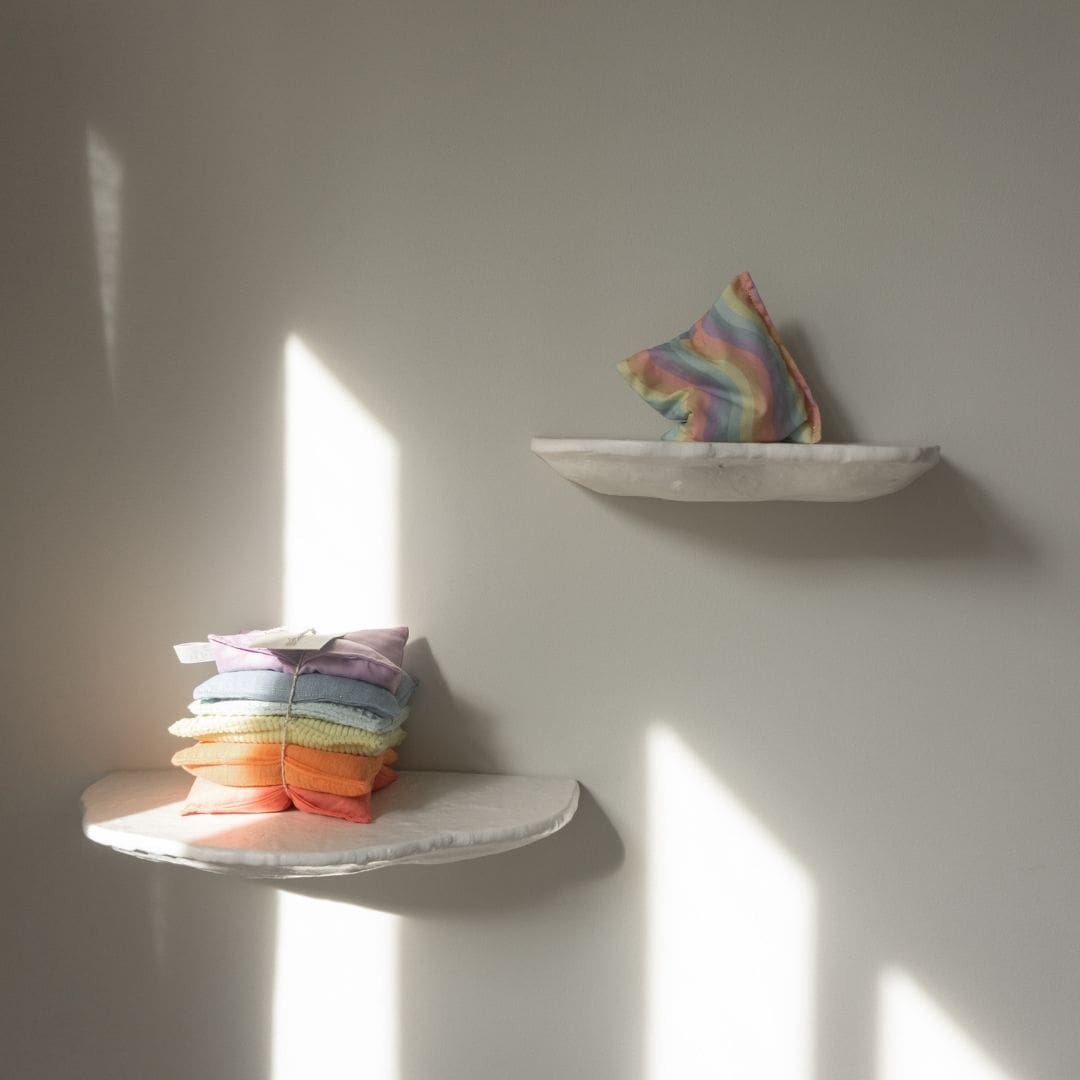 Grennn X Little Botanic Label 'wave' pittenzakjes pastel set