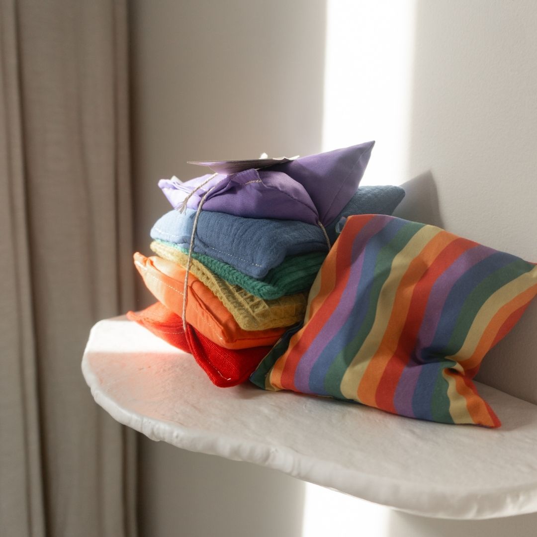 Grennn X Little Botanic Label pittenzakje waves regenboog