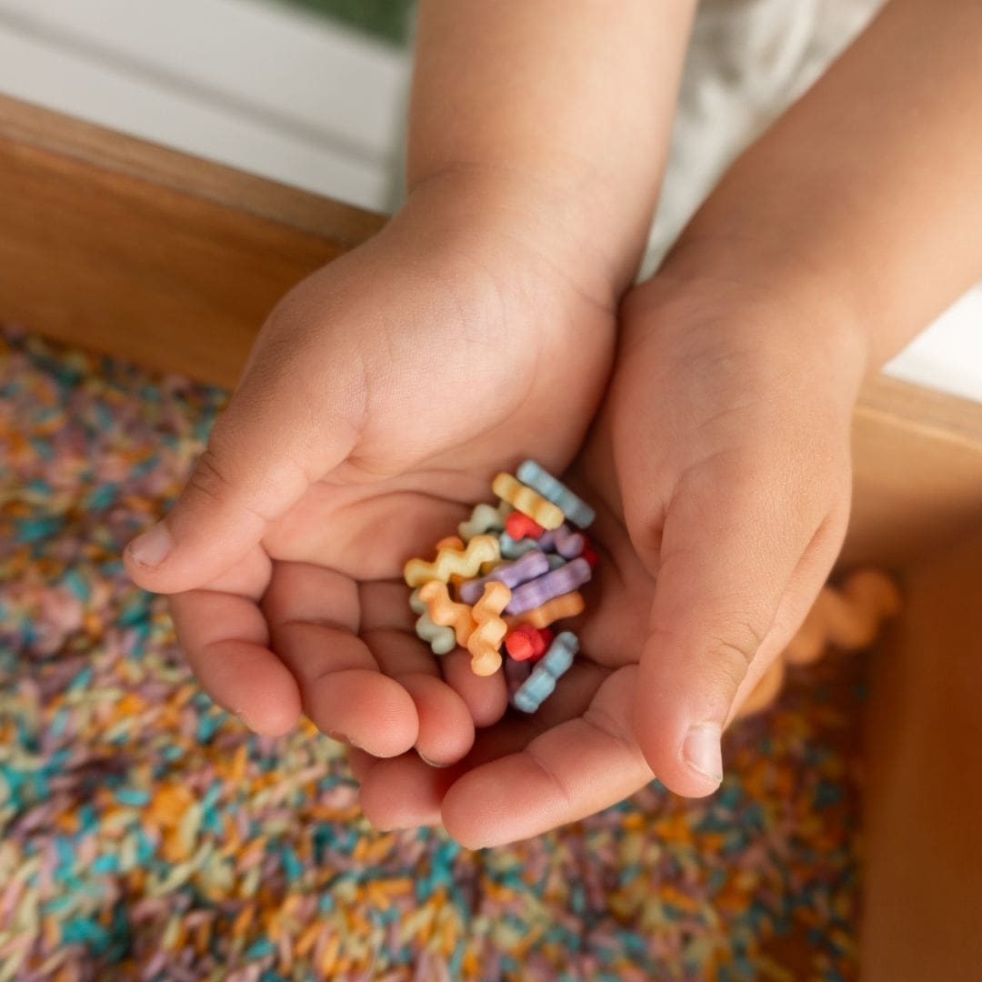 Grennn X Little Botanic Label 'waves' speelrijst pastel mix