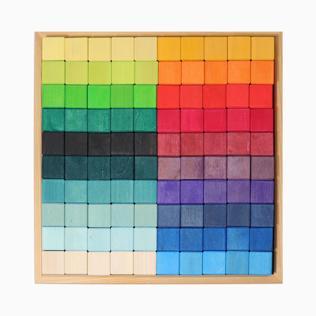 GRIMM'S houten blokkenset mozaïek 100-delig