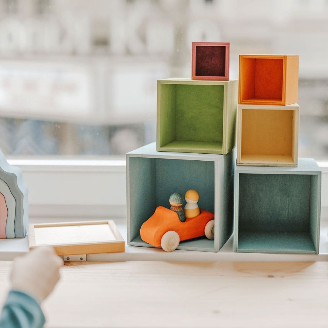 GRIMM's grote houten boxen in pastel kleuren