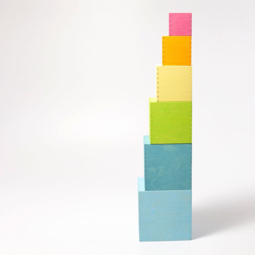 GRIMM's grote houten boxen in pastel kleuren