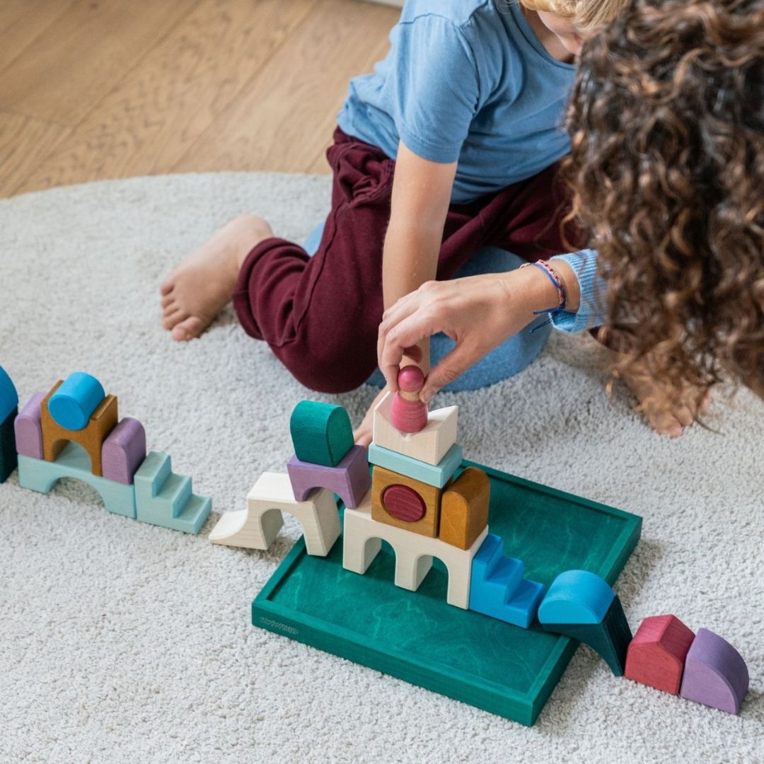 Grimms houten blokken set floors