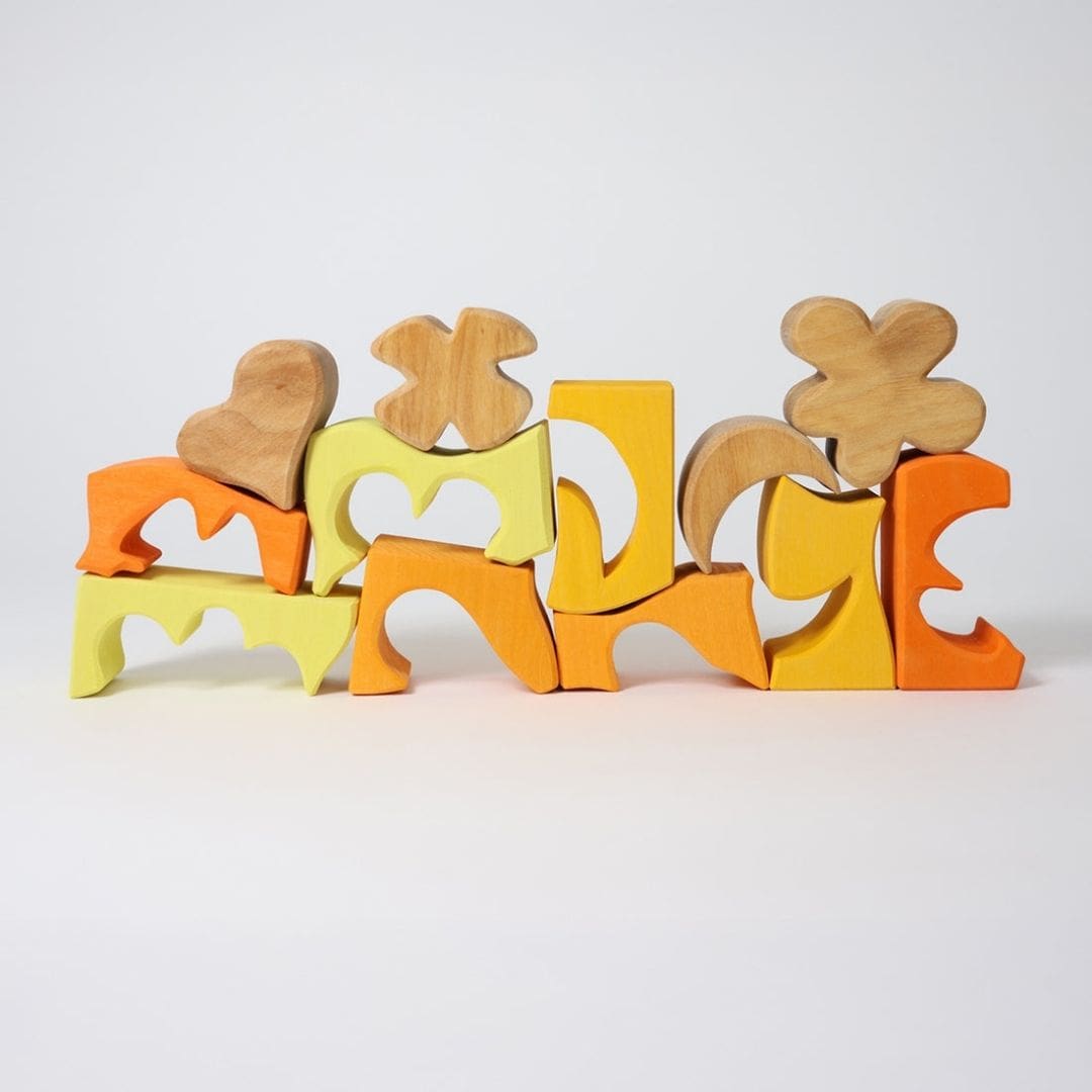 grimm's houten blokken puzzel vormen