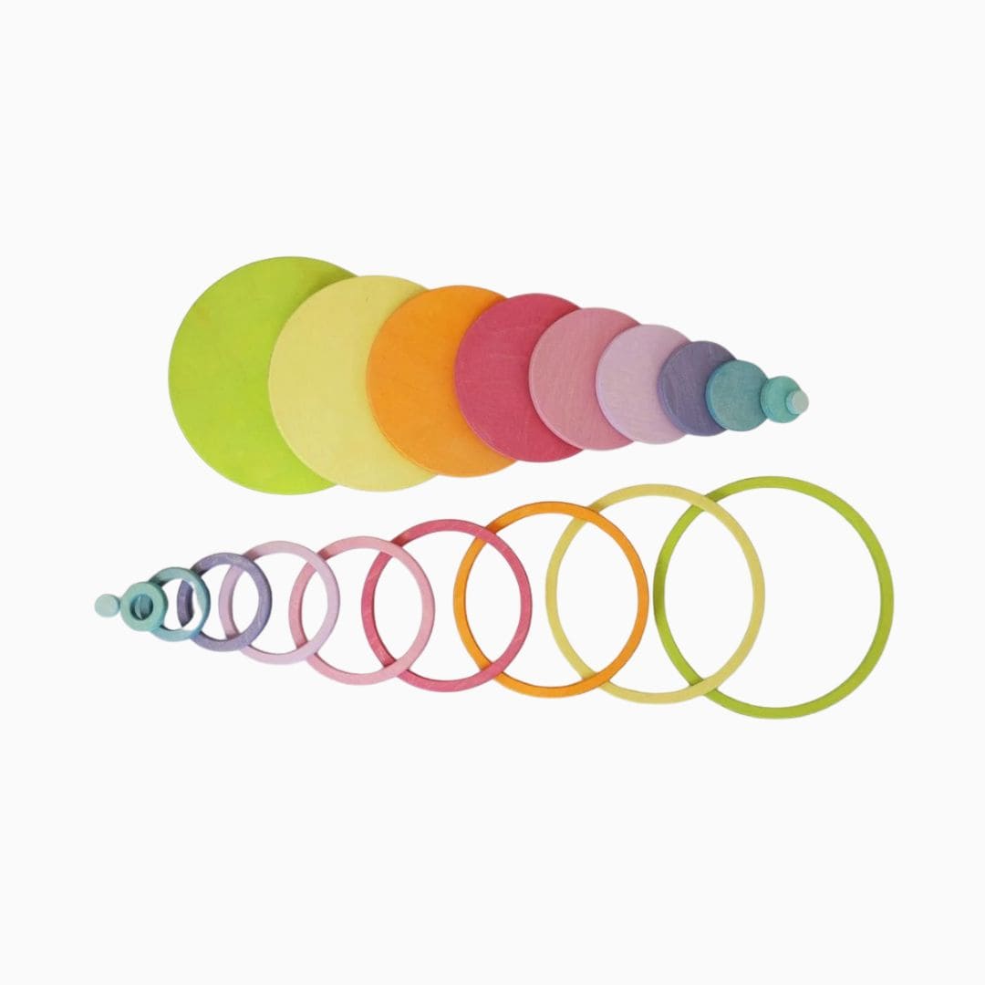 Grimms concetrische cirkels met ringen pastel
