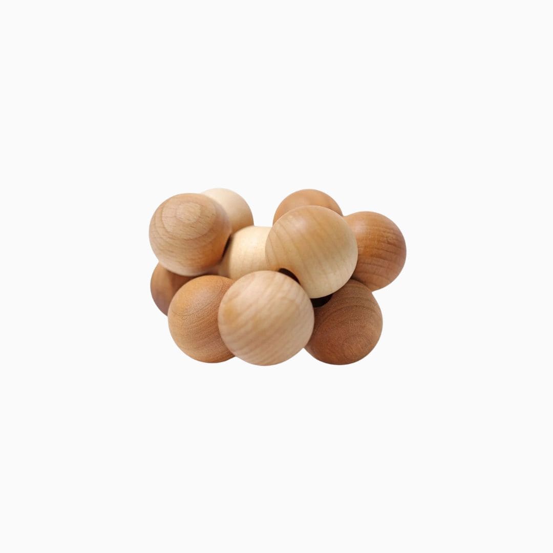 Grimms baby speelgoed grijpspeeltje met kralen van hout