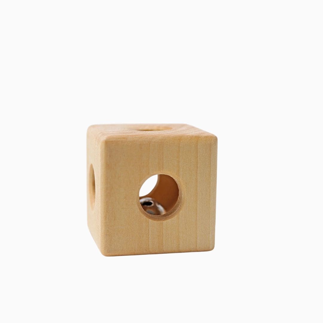 Grimms houten kubus met bel