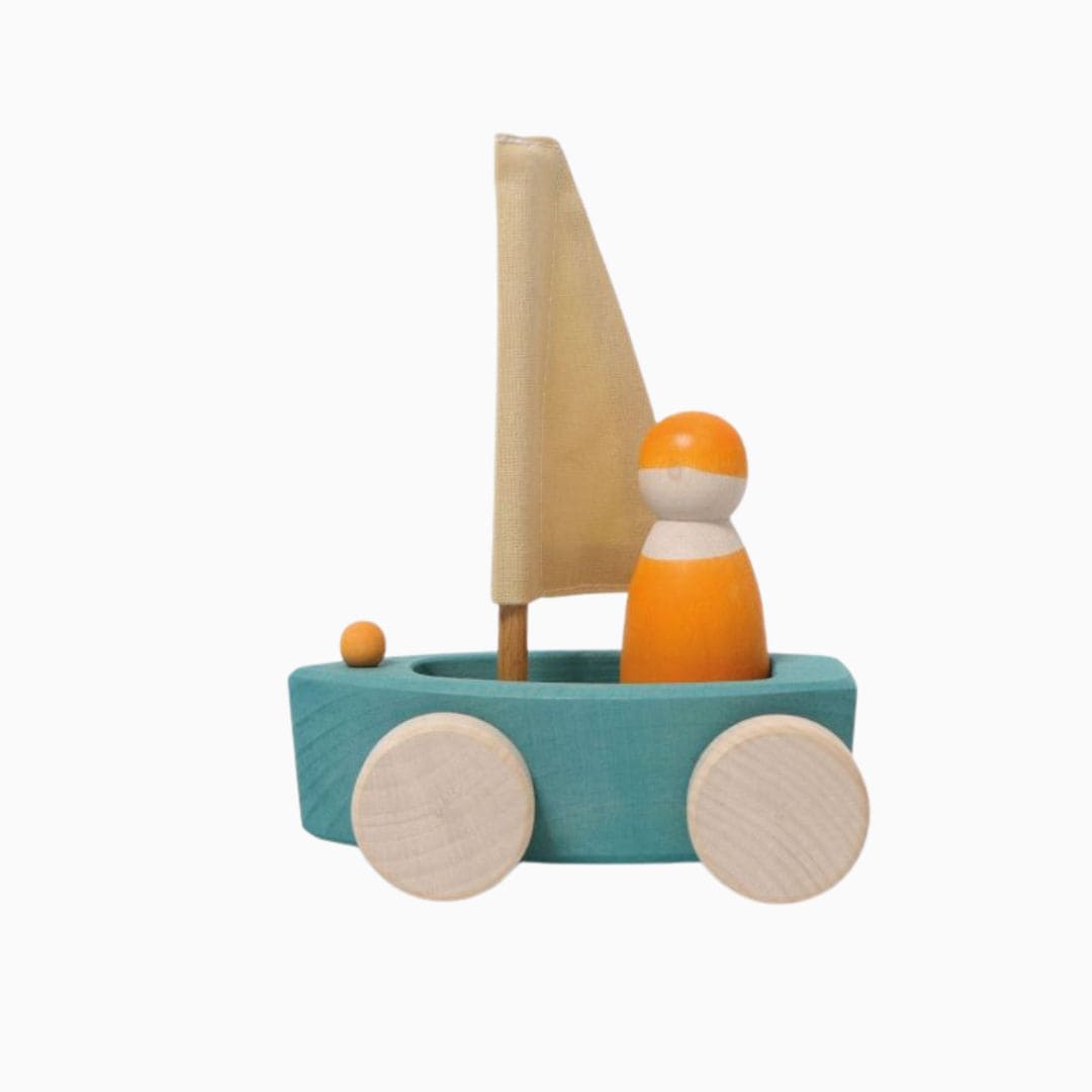 GRIMMS houten land zeilboten set