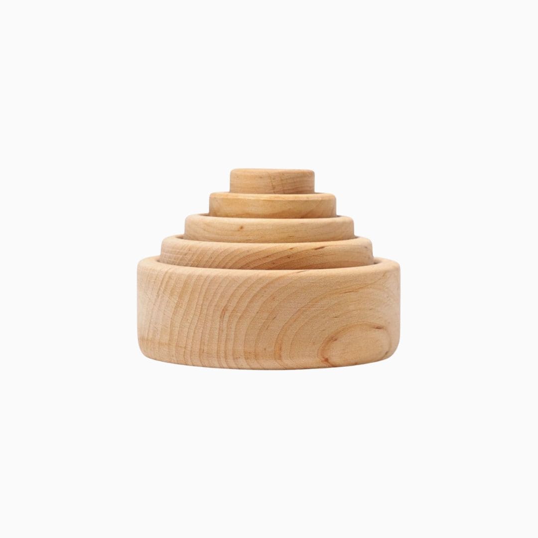 Grimm's houten bakjes naturel om te stapelen