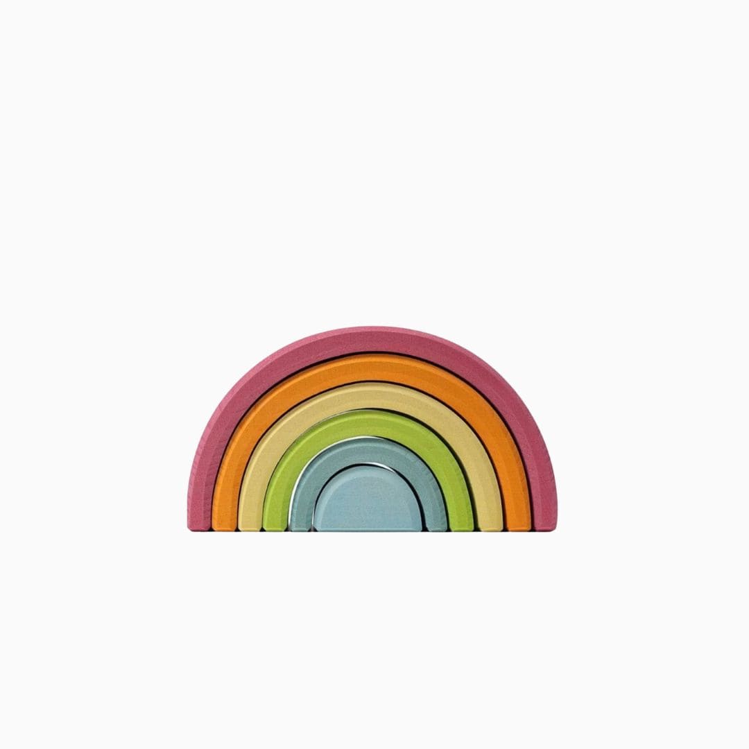 Grimms kleine houten regenboog in pastelkleuren