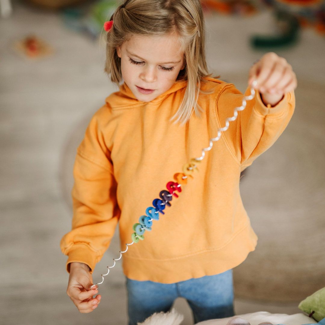 Grimm's spirelli spiraal groot in regenboogkleuren