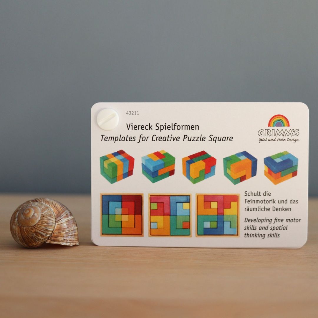 Grimm's voorbeeldkaarten blokkenpuzzel