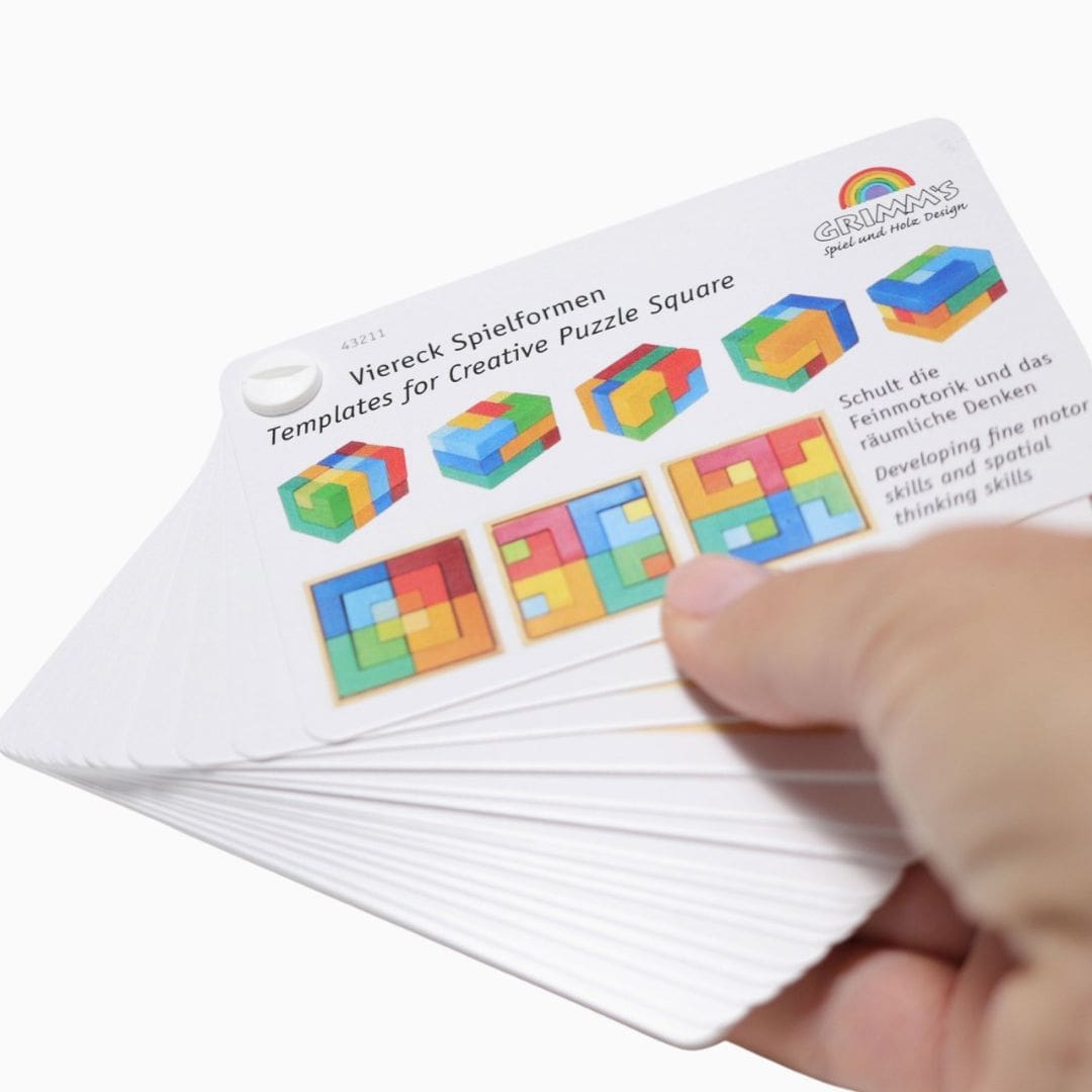 Grimm's voorbeeldkaarten blokkenpuzzel