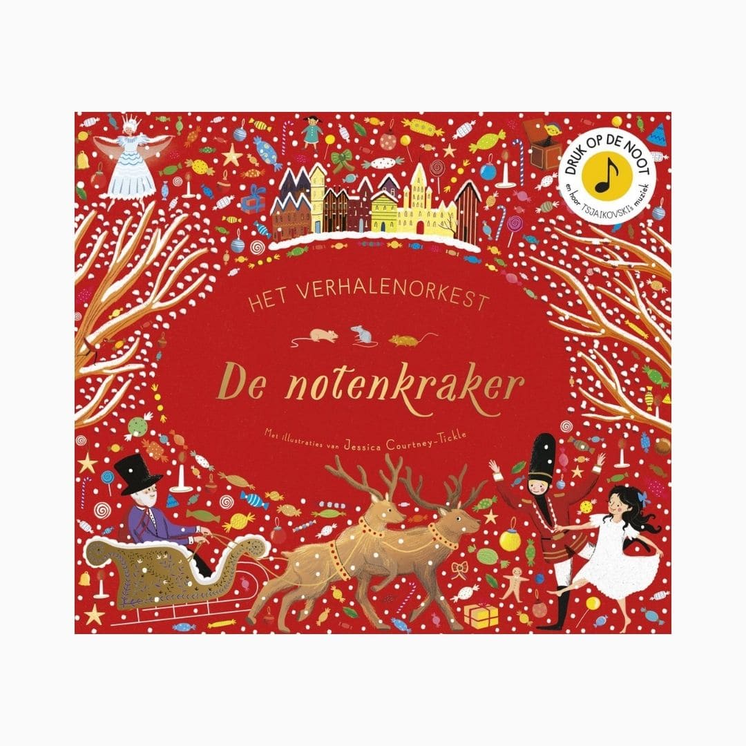 Het verhalen orkest muziekboek de notenkraker met illustraties van Jessica Courtney tickle