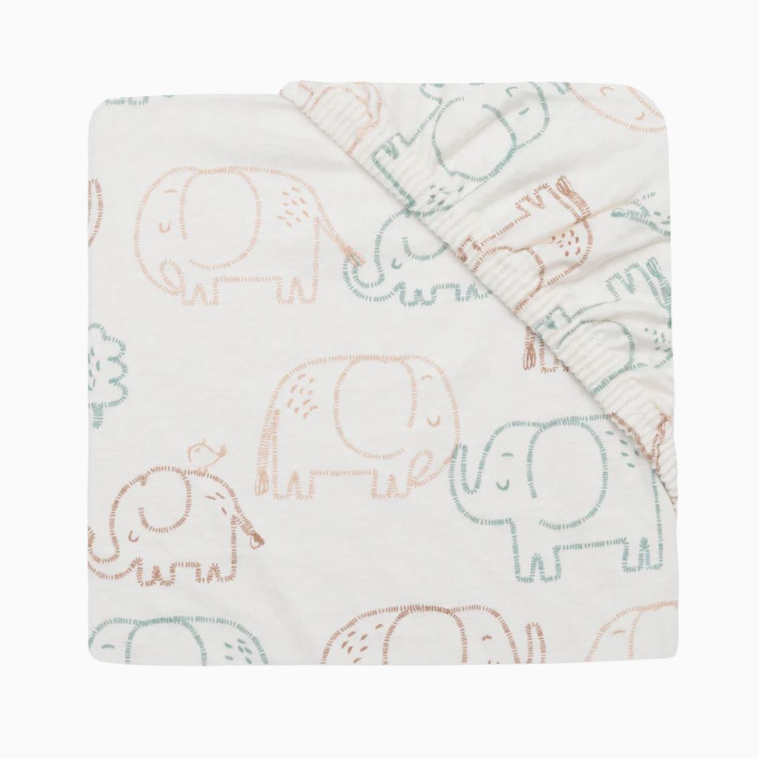 Jollein hoeslaken in het thema Elephant Tales