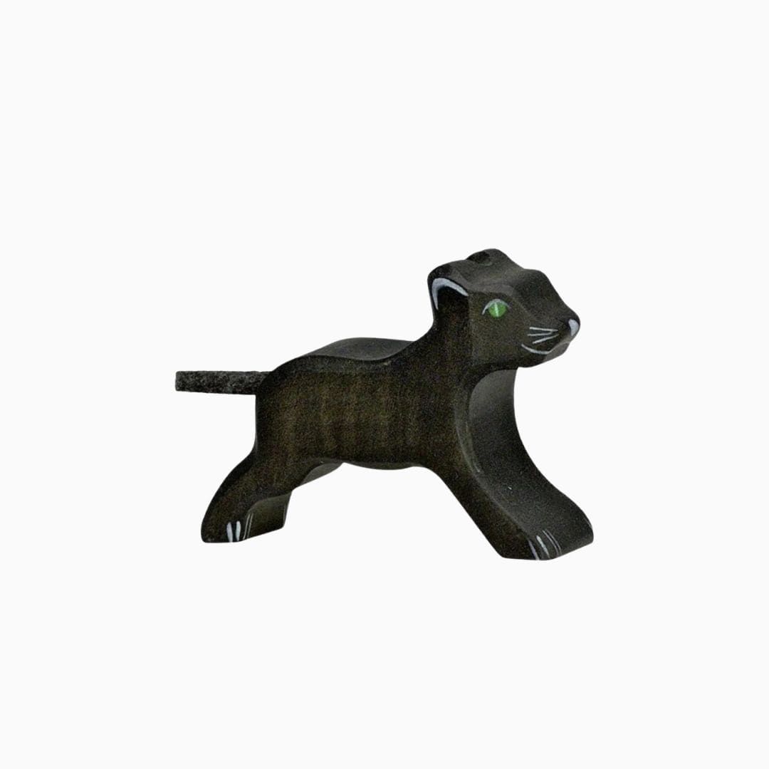 Holztiger houten baby panter