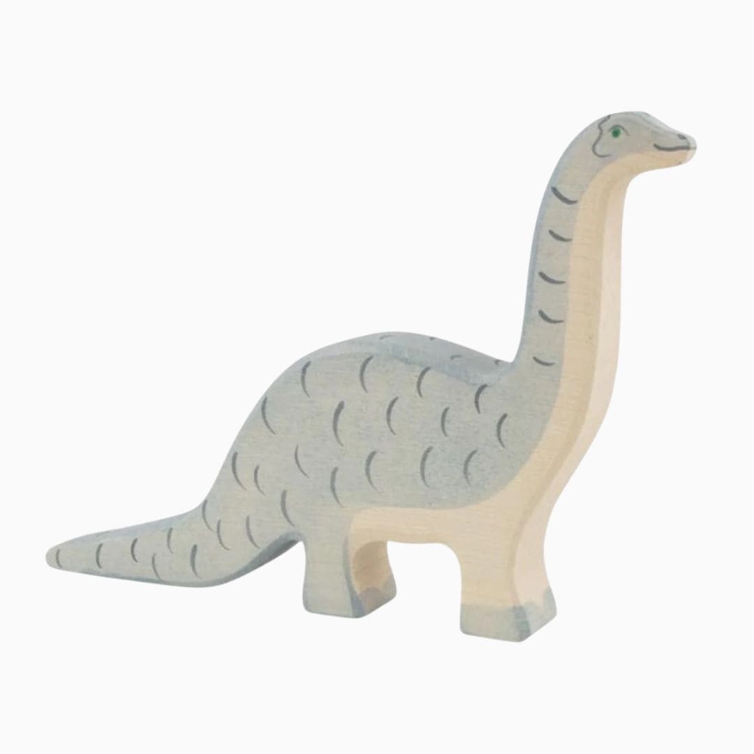 Holztiger brontosaurus van hout