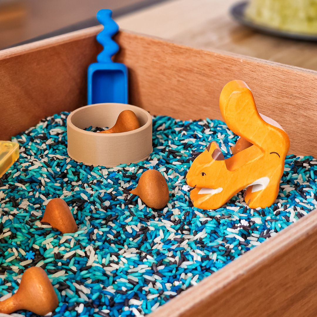 Holztiger houten speelfiguur eekhoorn