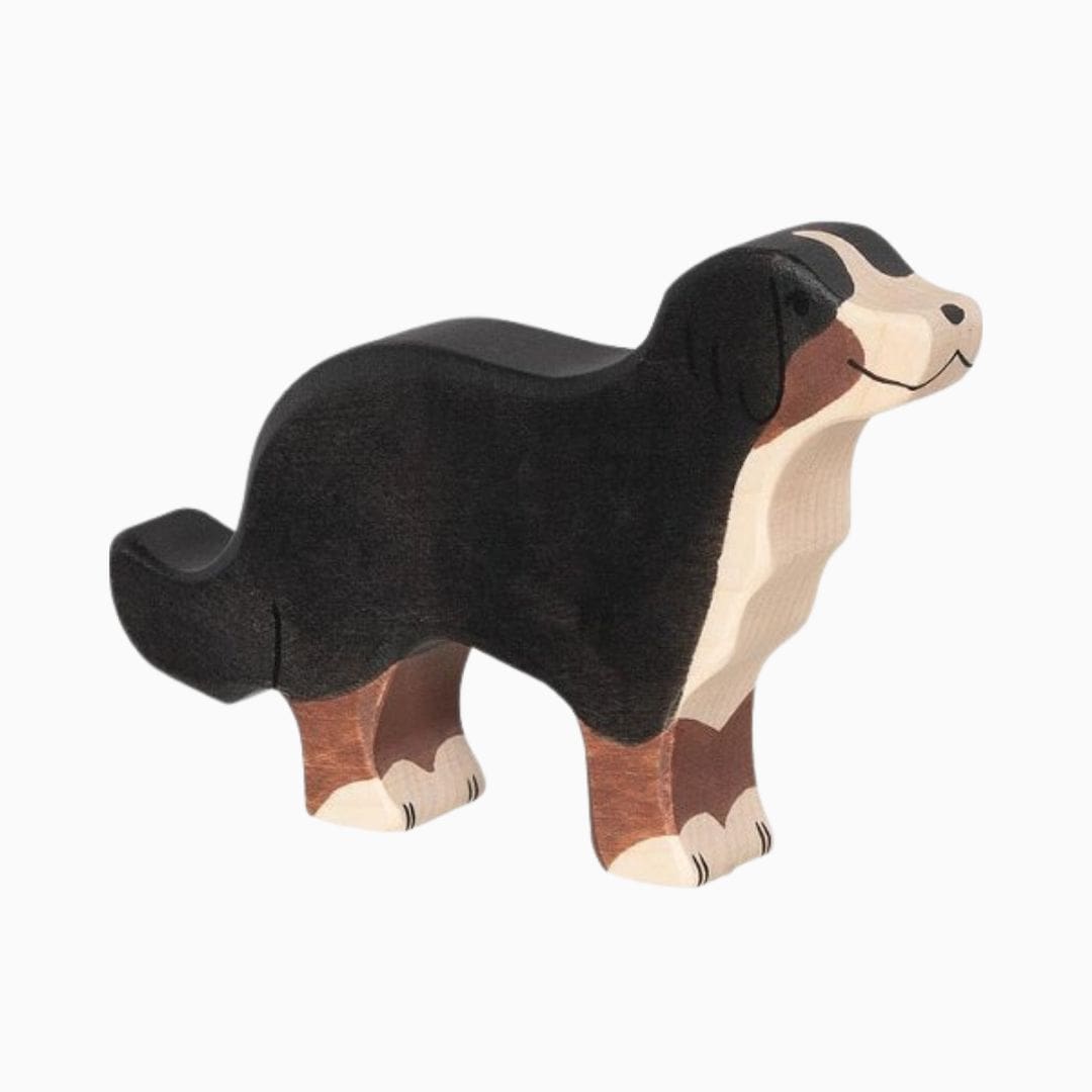 Holztiger berner sennenhond van hout