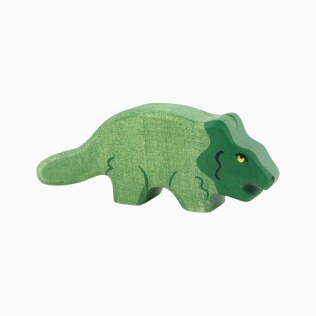 Holztiger houten dino protoceratops
