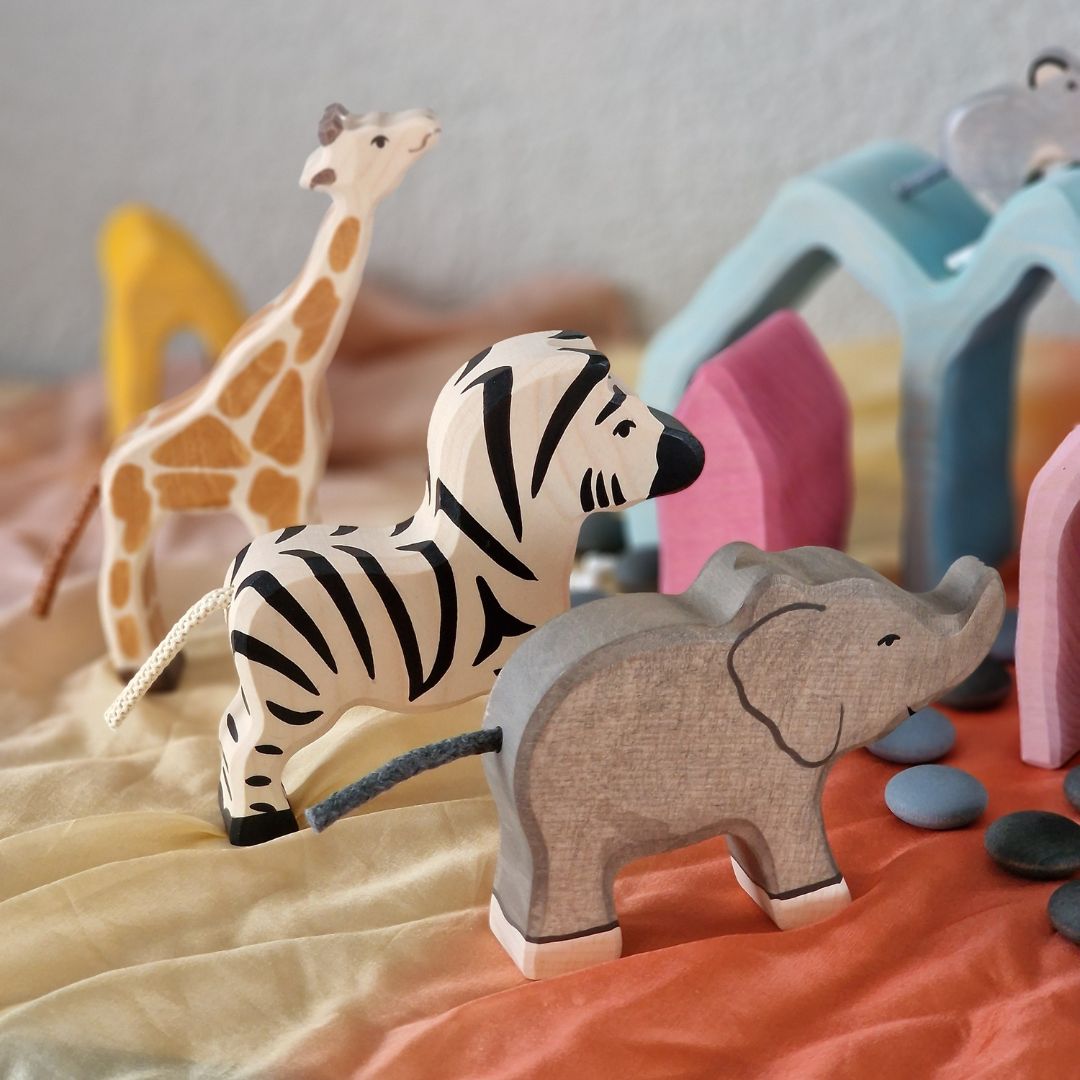 Holztiger houten zebra