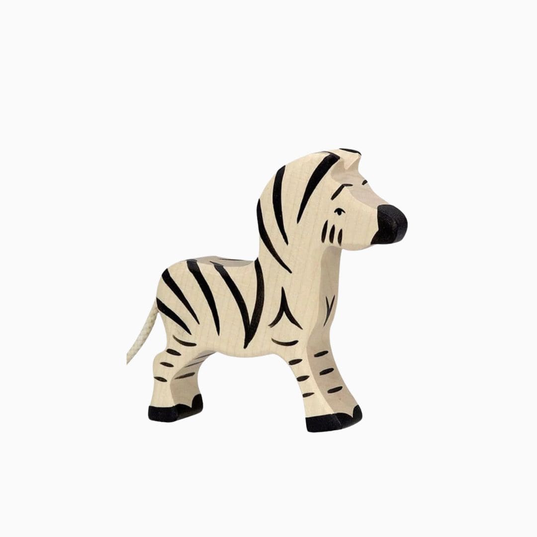 Holztiger kleine zebra van hout
