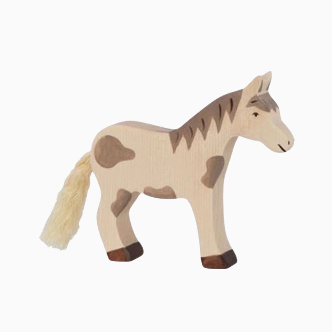 Holztiger gevlekt paard van hout