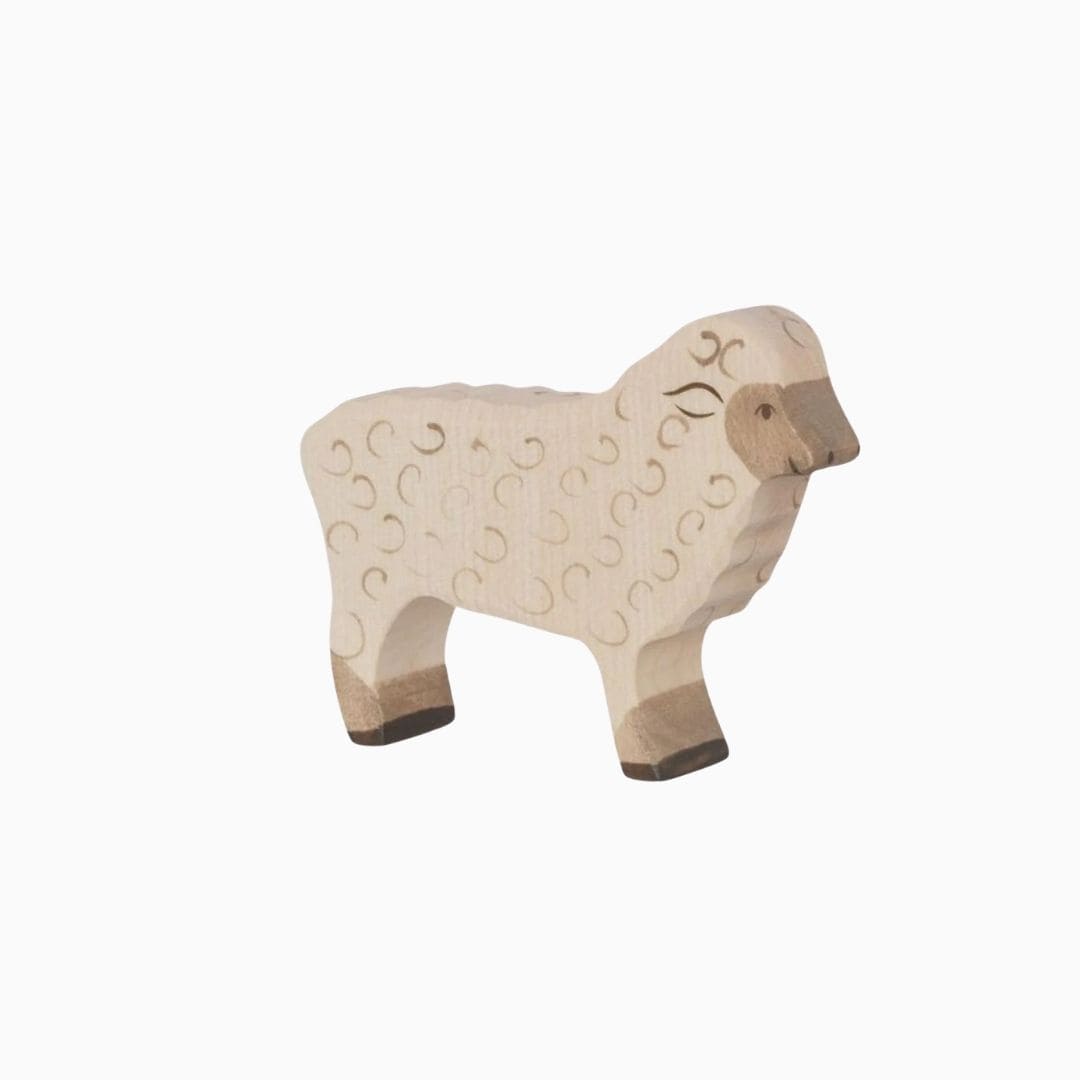 Holztiger speelfiguur schaap van hout