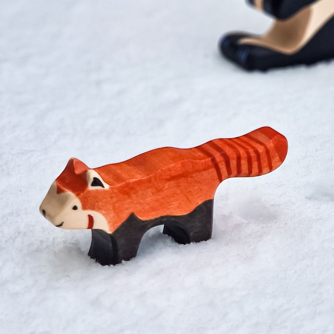 Houten rode panda Holztiger