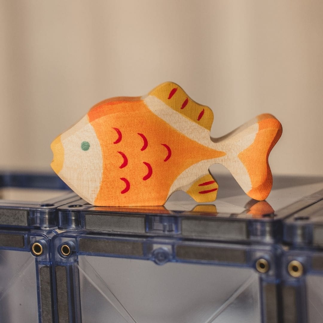 Holztiger goudvis van hout