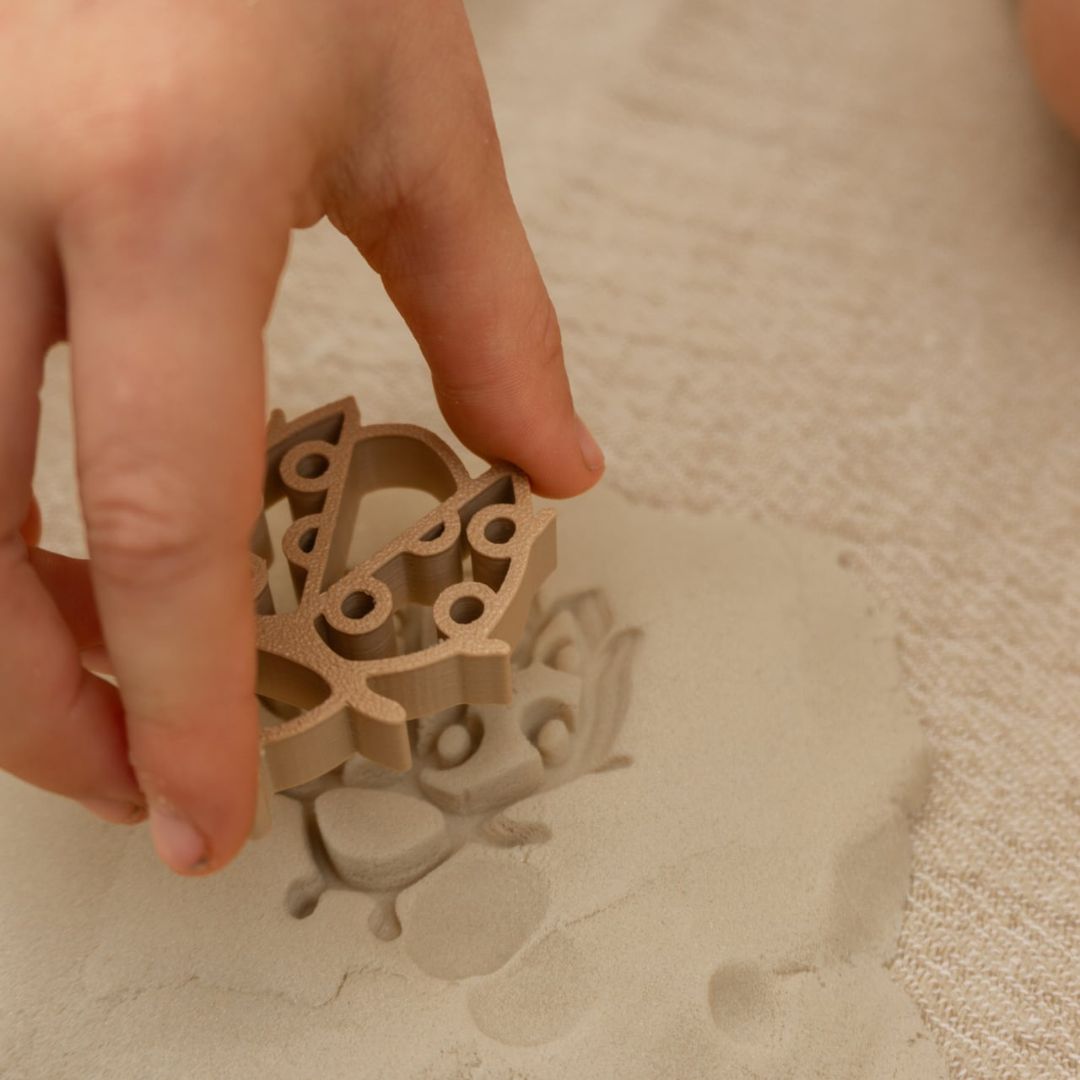 Grennn kinetisch zand vormpjes insecten