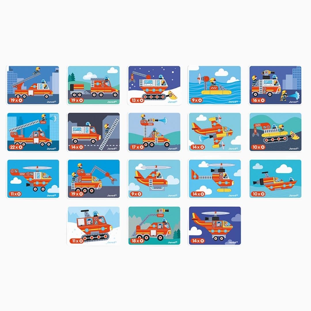 Janod magneetboek - brandweer