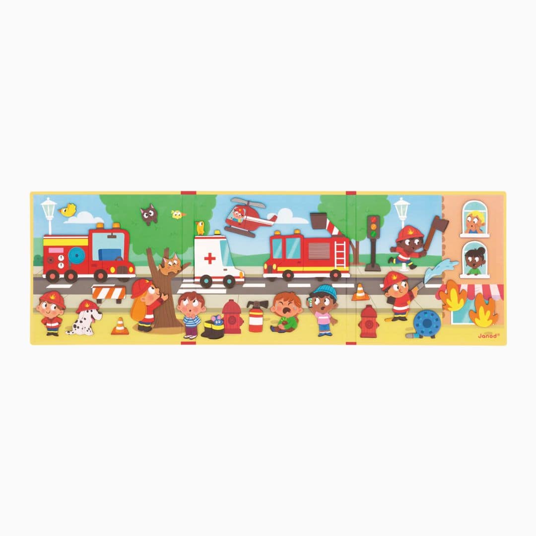 Janod magneet verhalen - brandweer