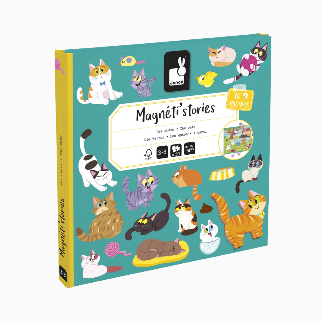 Janod magneetboek magneti stories katten