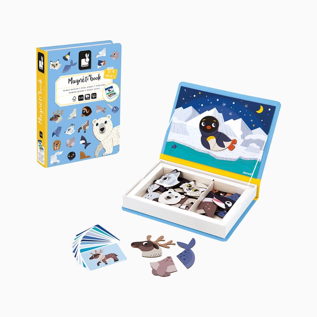 Janod magneetboek - pooldieren
