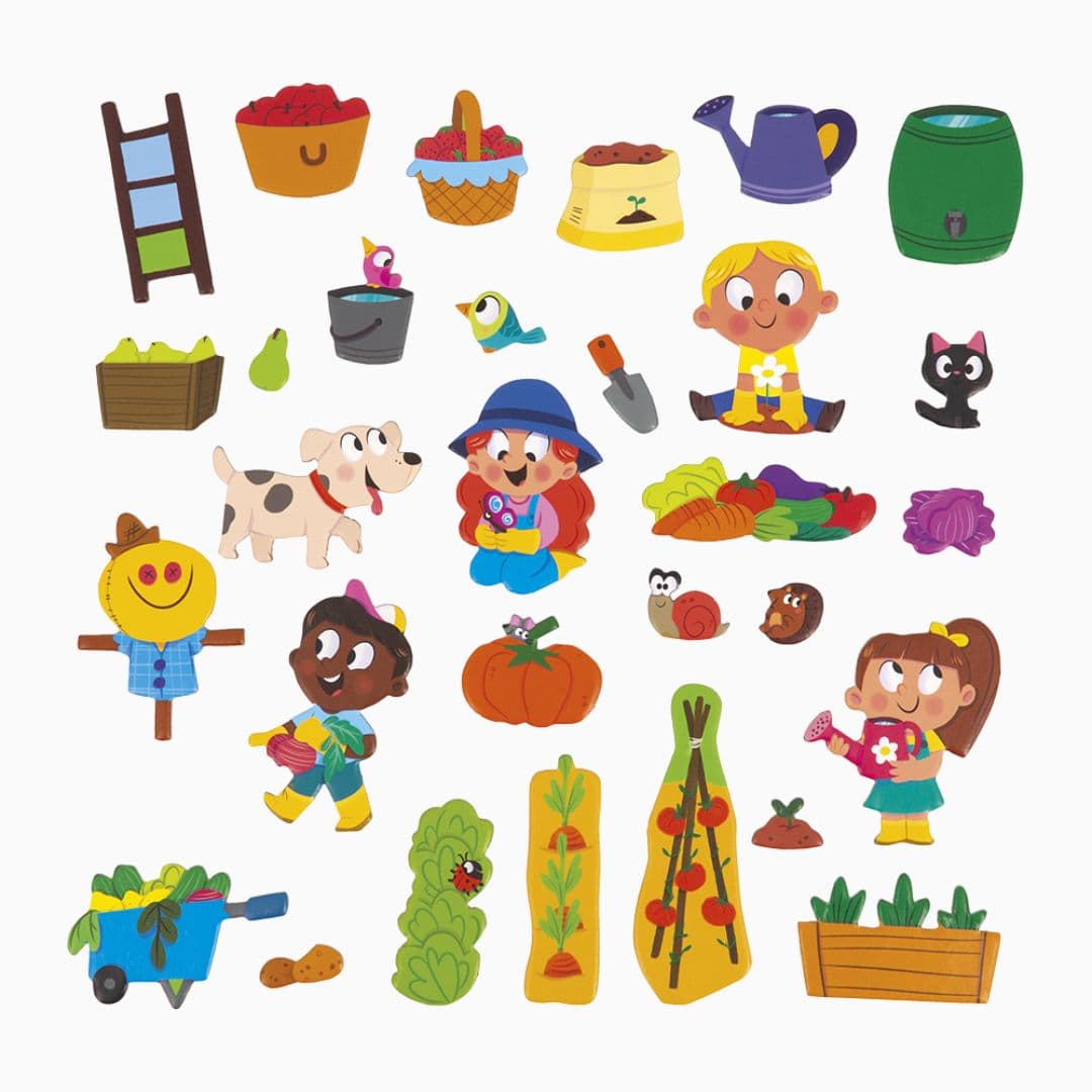 Janod magneti stories - de moestuin