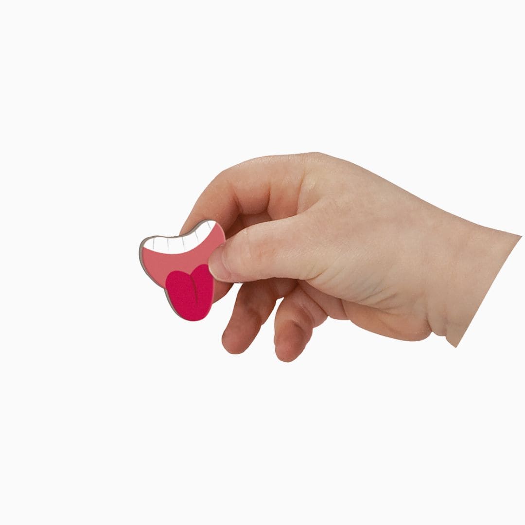 Janod magneetboek - gekke gezichten meisjes