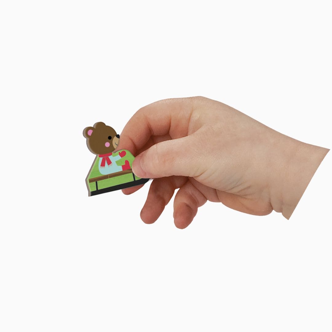 Janod magneetboek - vier seizoenen