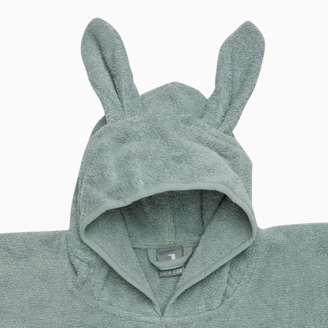 Jollein badponcho in de kleur ash green